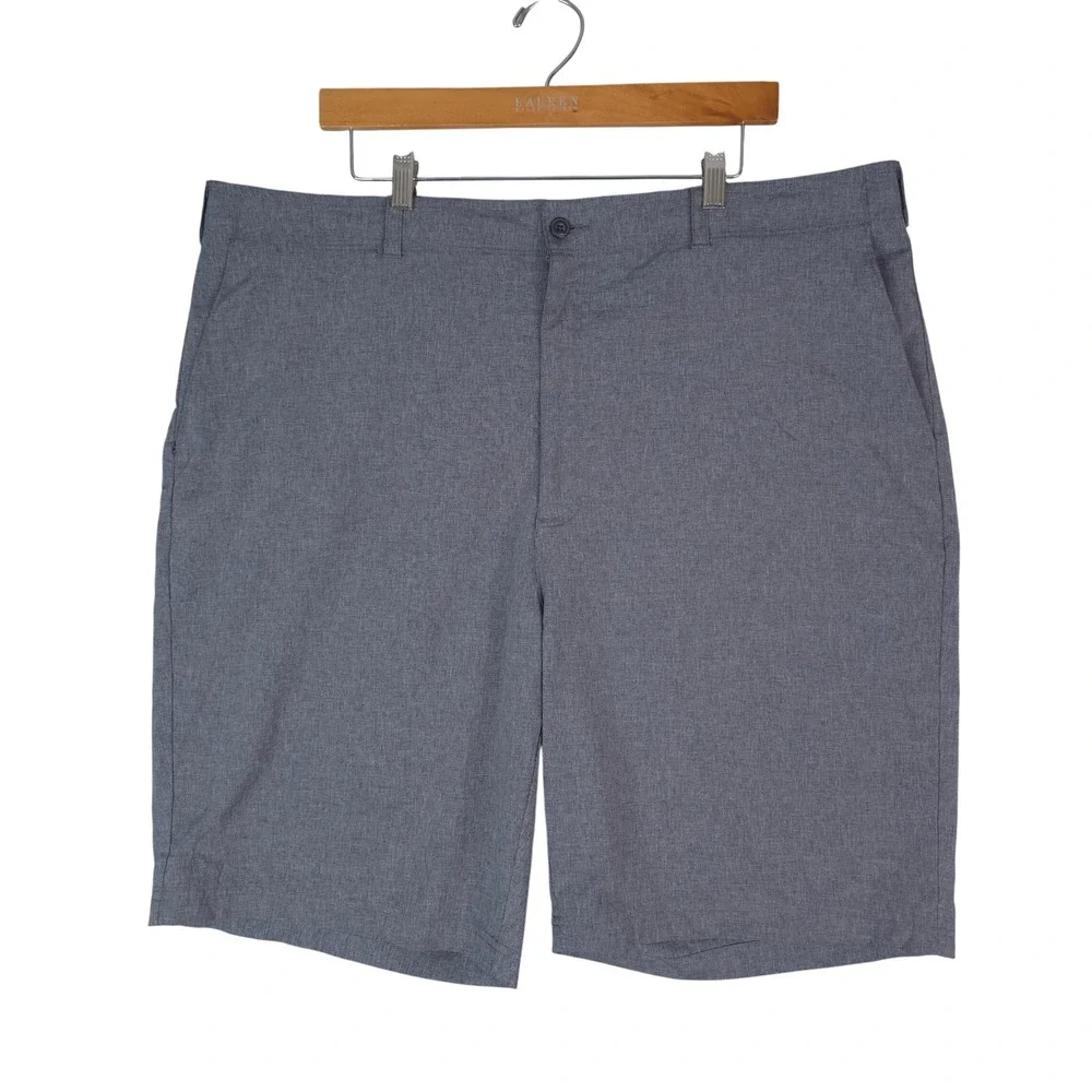 Ben Hogan Performance Golf Shorts Men 44x10 Gray Stretch Flat Front WT4410